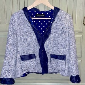 Zara Woman-M Tweed Vintage Blazer Jacket
